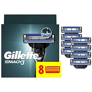 Gillette MACH3 Blades (8-ct) - (YMMV, 2 coupons $  15, $  6 off) - $  2.79