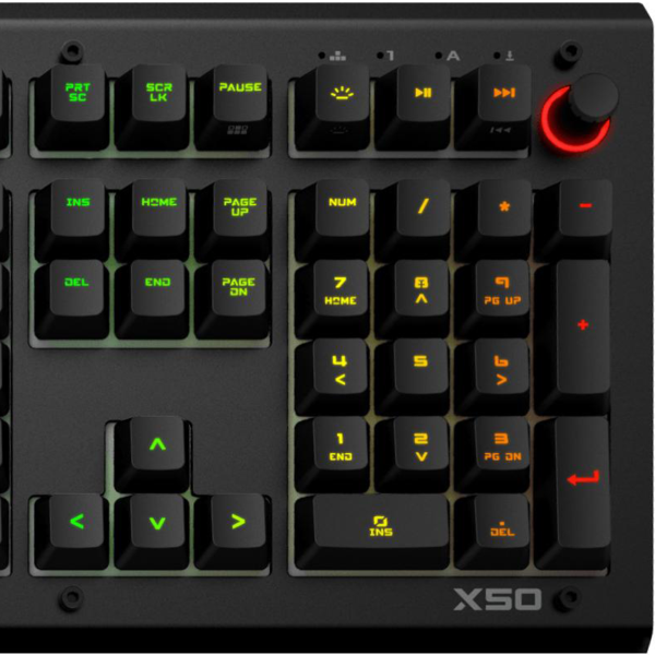 Das Keyboard X50Q Soft Tactile RGB Mechanical Keyboard $99