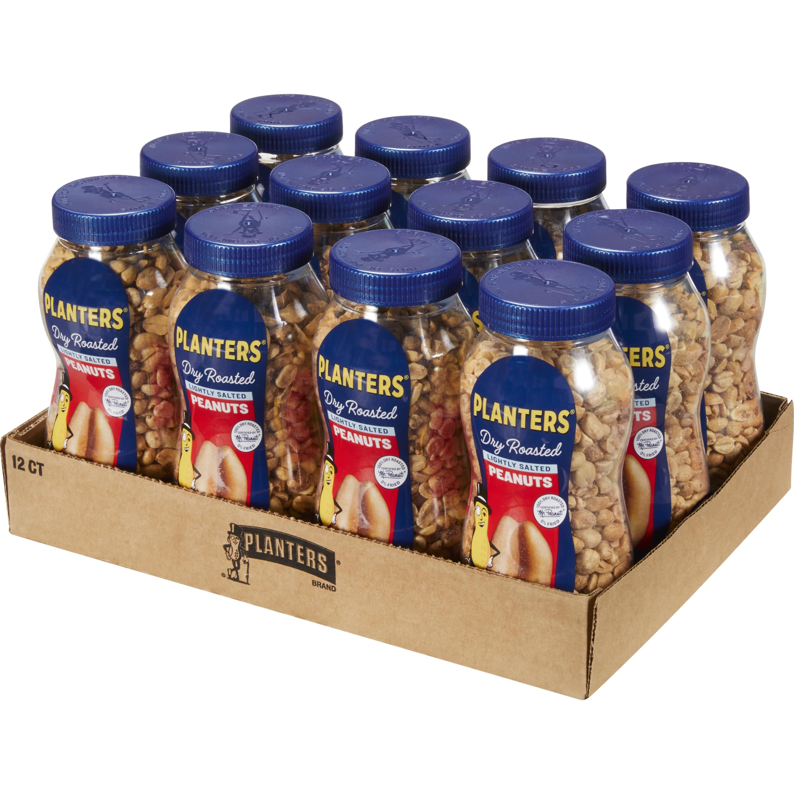 PLANTERS Lightly Salted Dry Roasted Peanuts, 16 oz. Resealable Jar (Pack of 12) S&S $20.06 $1.67/jar