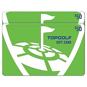Topgolf Two $50 E-Gift Cards - $69.99
