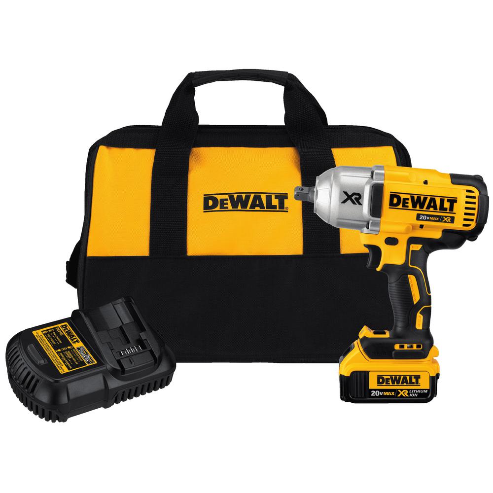 DeWALT High Torque 1/2 In. Impact Wrench Kit w 4.0AH Battery and Charger $249.99