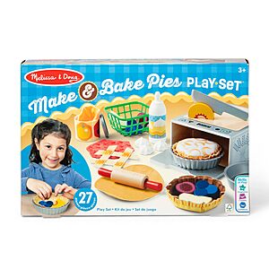 Melissa & Doug Make and Bake Pies Pretend Play Food Set and Wooden Oven with Squishy Dough for Ages 3+ - FSC Certified $21.99