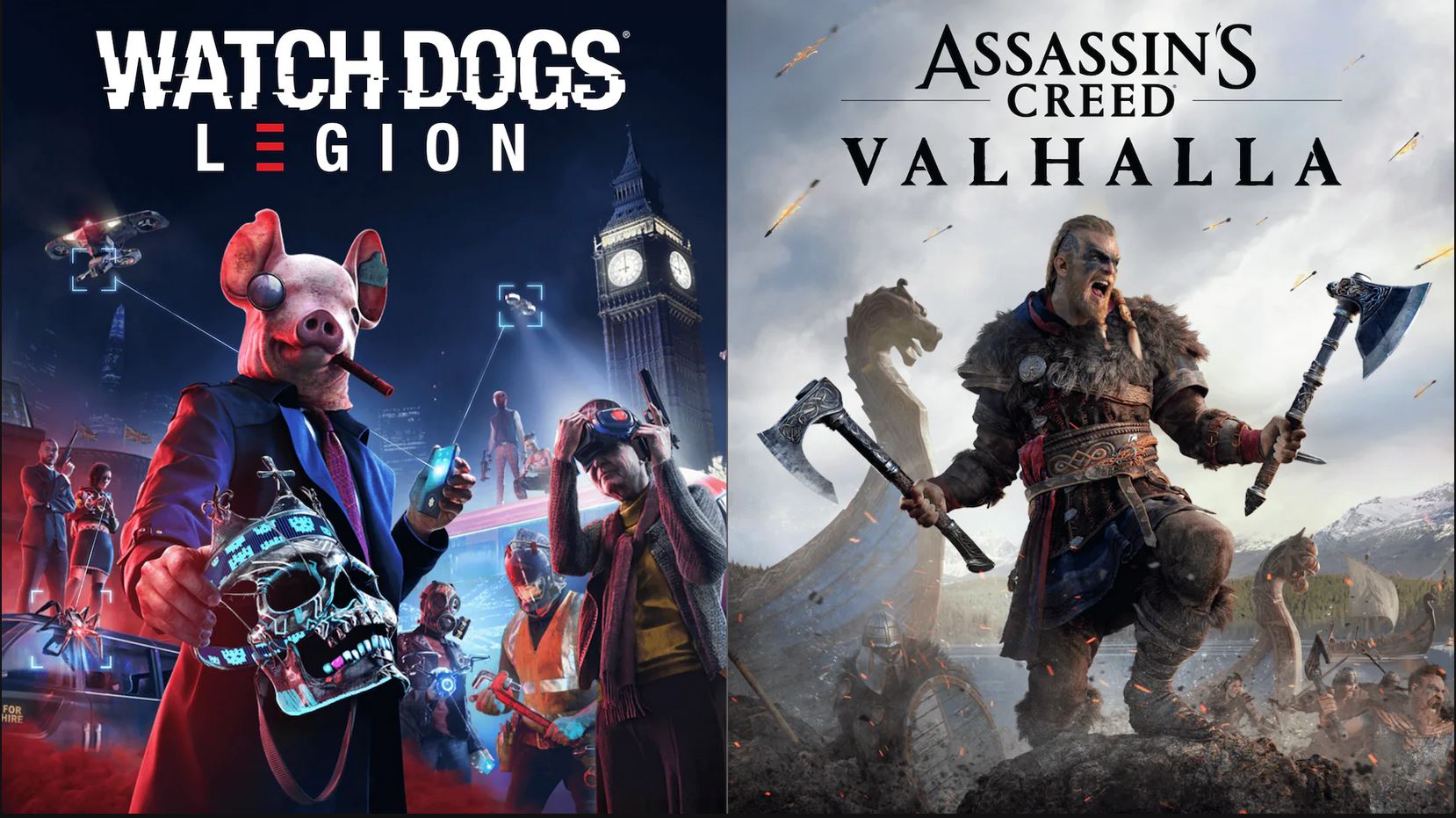 Epic Games: Assassins Creed Valhalla + Watch Dogs Legion Bundle - PC (Expires 6/17/2021) $54.87