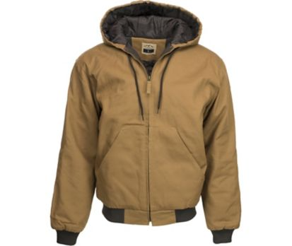 Blue Mountain Insulated Hooded Jacket Black Or Tan Fs 29 99