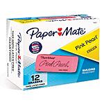 12-Count Paper Mate Pink Pearl Erasers (Large) $2.85