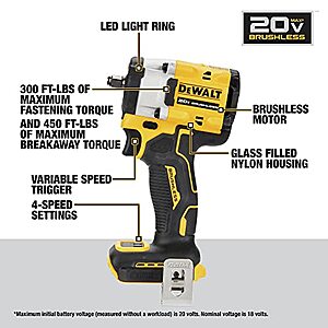 Dewalt dcf880 cheap breakaway torque