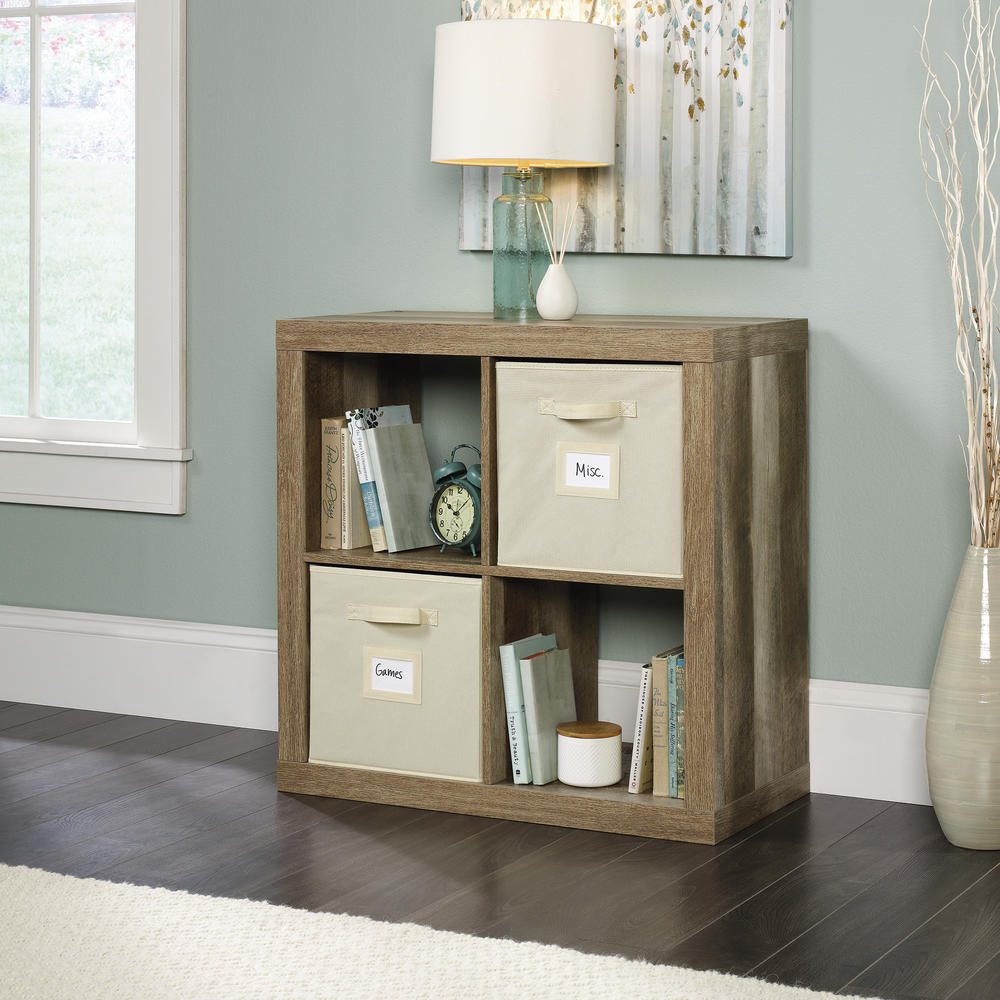 MENARDS Sauder 4Cube Organizer with 4 Fabric Storage Drawers 19.99
