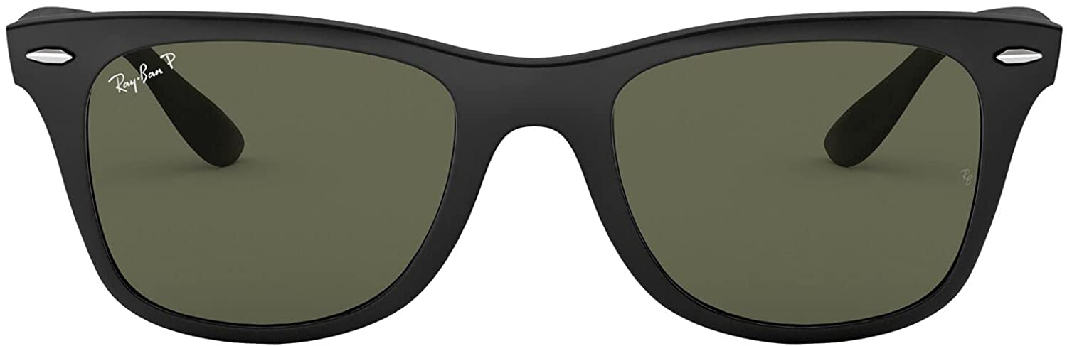 Amazon.com: Ray-Ban Mens Square Sunglasses Black Frame Green Lens Medium : Clothing, Shoes & Jewelry $160.30