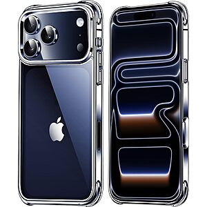 Mkeke for iPhone 17 Pro Max Case Clear, [Not Yellowing] [Military-Grade Drop Protection] Protective Clear for Apple 17 Pro Max Case with Shockproof Bumper 2025 $9.49