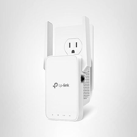 TP-Link AC1200 WiFi Extender, 2023 Engadget Best Budget Pick, 1.2Gbps Signal Booster for Home, Dual Band 5GHz/2.4GHz, Covers Up to 1500 Sq.ft and 30 Devices, $18.98 at Amazon