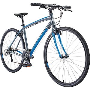 Nishiki Men s Manitoba Hybrid Bike Blue or Grey Blue White
