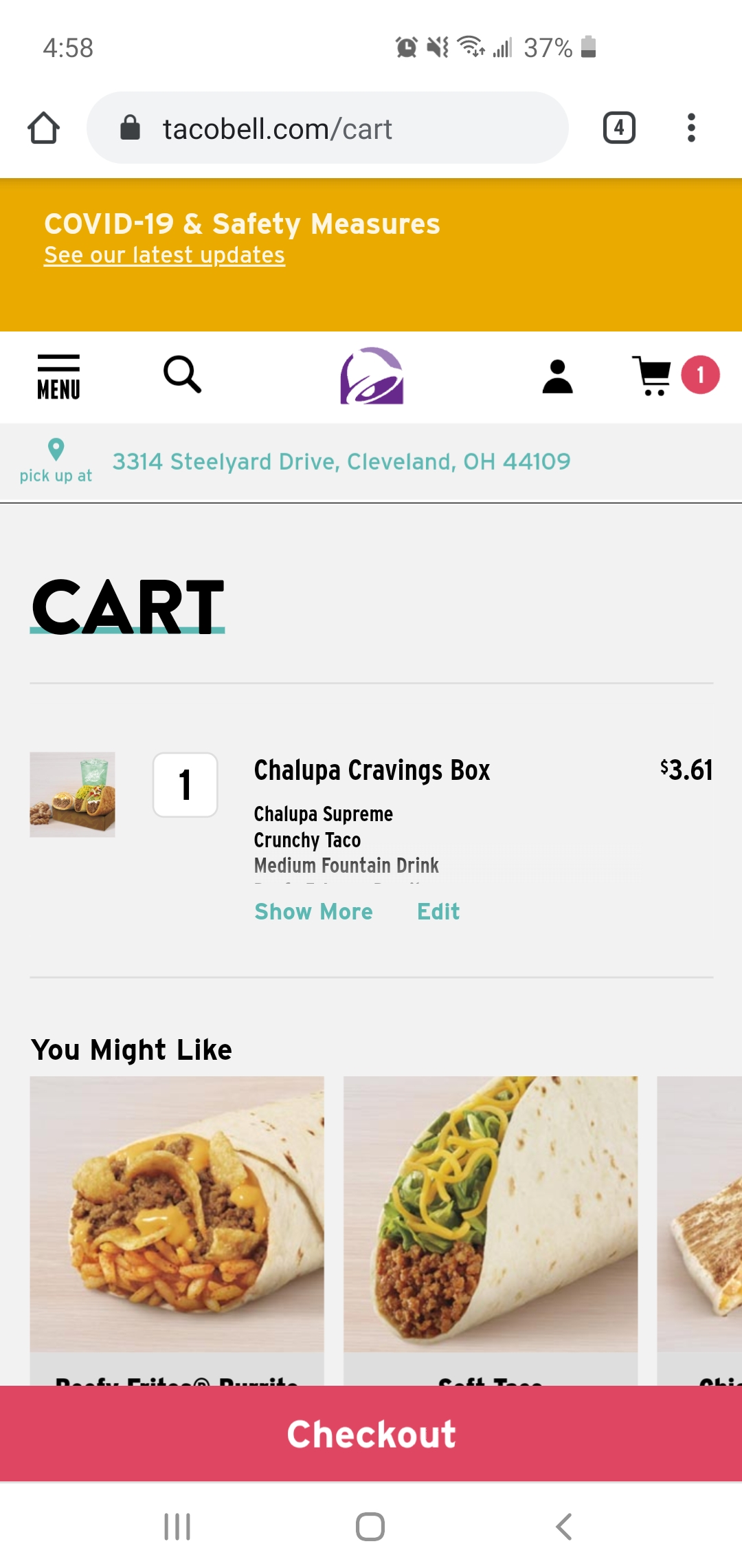 Taco Bell Chalupa Cravings Box 5 Or Less Slickdeals Net