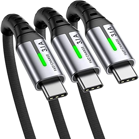 INIU USB C Cable, [3 Pack 3.1A] QC3.0 Fast Charging USB Type C Cable, Nylon Braided  $6.99 AC - AMAZON