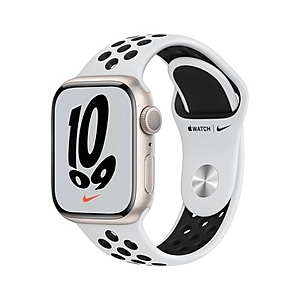 Apple Watch Nike Series 7 45mm GPS Smartwatch (Starlight w