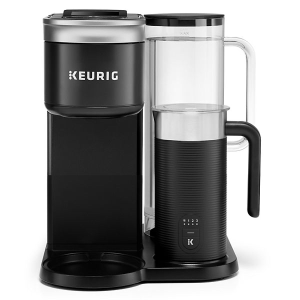 Keurig® K-Cafe® SMART Single-Serve Coffee Maker with WiFi Compatibility, Latte and Cappuccino Machine with Built-In Frother, 6 Brew Sizes – Black