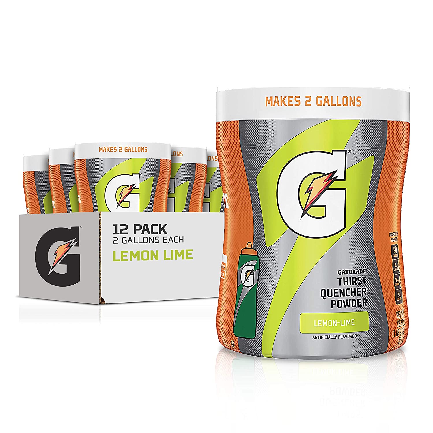 Gatorade Thirst Quencher Lemon Lime Powder, 18.3 Ounce, Pack of 12 - Amazon $16.09