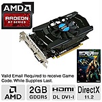 MSI Radeon R7 250X 2GB GDDR5, 128-bit Video Card for $43 AR/VISA Checkout/Filler + 1 Free Game &amp; Free Shipping at TigerDirect.com