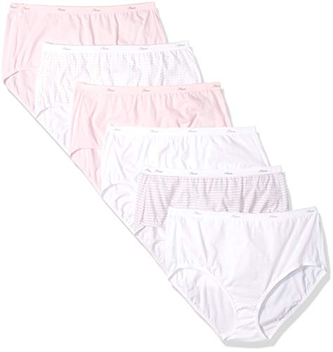 Hanes Women's Ribbed Cotton Brief Underwear 6-Pack - View #2