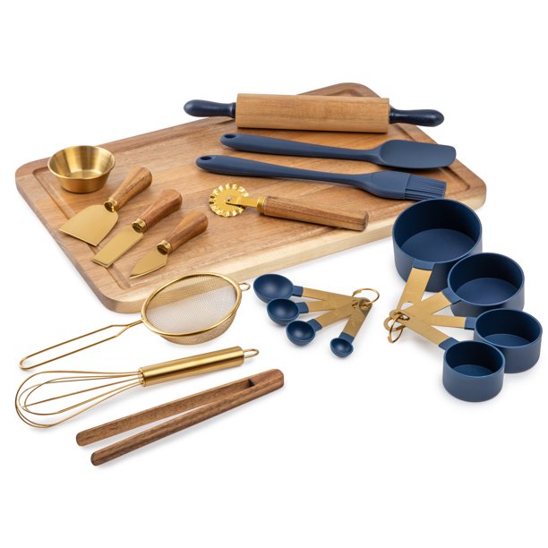 Thyme & Table Wood Board & Silicone Baking Set, 20-Pieces $30
