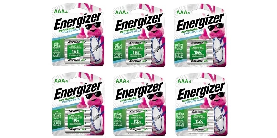 Energizer Rechargeable AAA Batteries (24 Count) - $34.99 - Free shipping for Prime members - $34.99