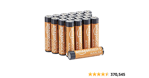 Amazon Basics Alkaline batteries - 25% off