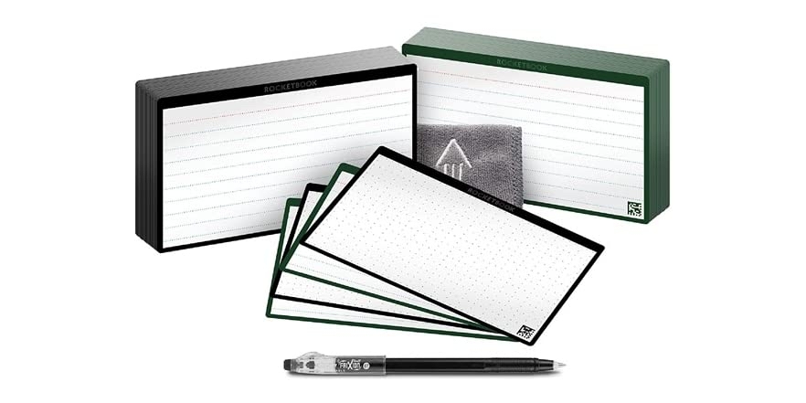 Rocketbook� Cloud Cards - Eco-Friendly Reusable Index Note Cards - $12.99 - Free shipping for Prime members - $12.99