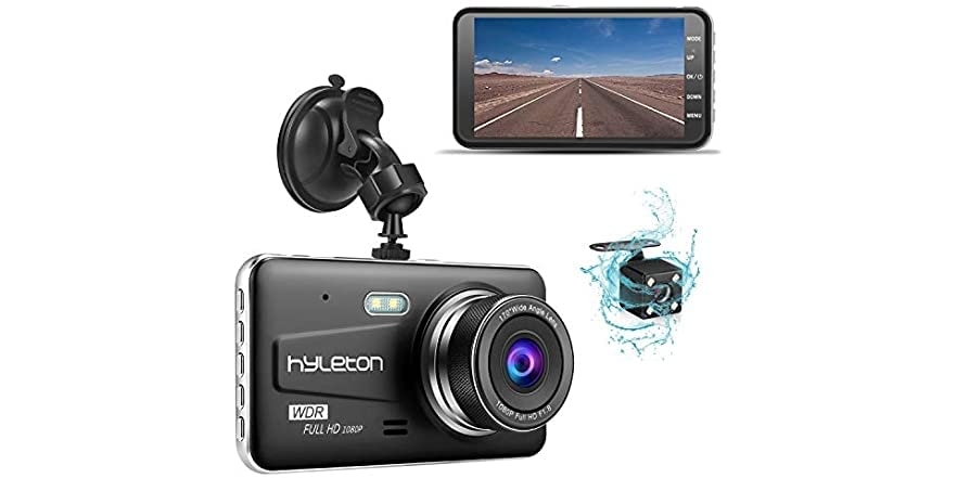 Hyleton Dash Camera,1080P HD with Dual Cams - $19.99 - Free shipping for Prime members - $19.99