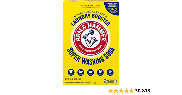 Arm & Hammer Super Washing Soda Detergent Booster & Household Cleaner, 55oz. - $3.96