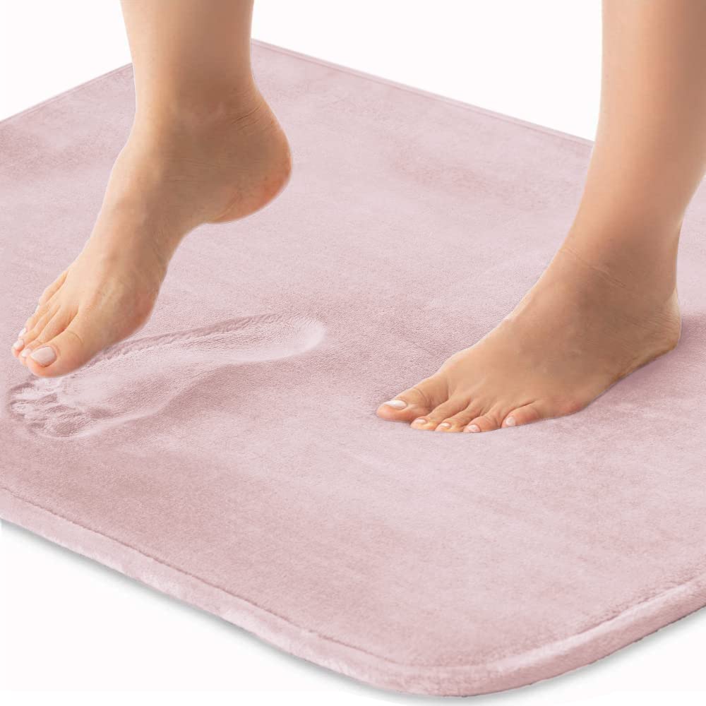 Gorilla Grip Thick Memory Foam Bath Rug, Soft Absorbent Luxury Mats