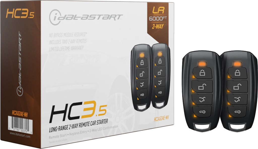 iDataStart HC3.5 2-Way LED Remote Start System Black HC2452AE-NH - $300