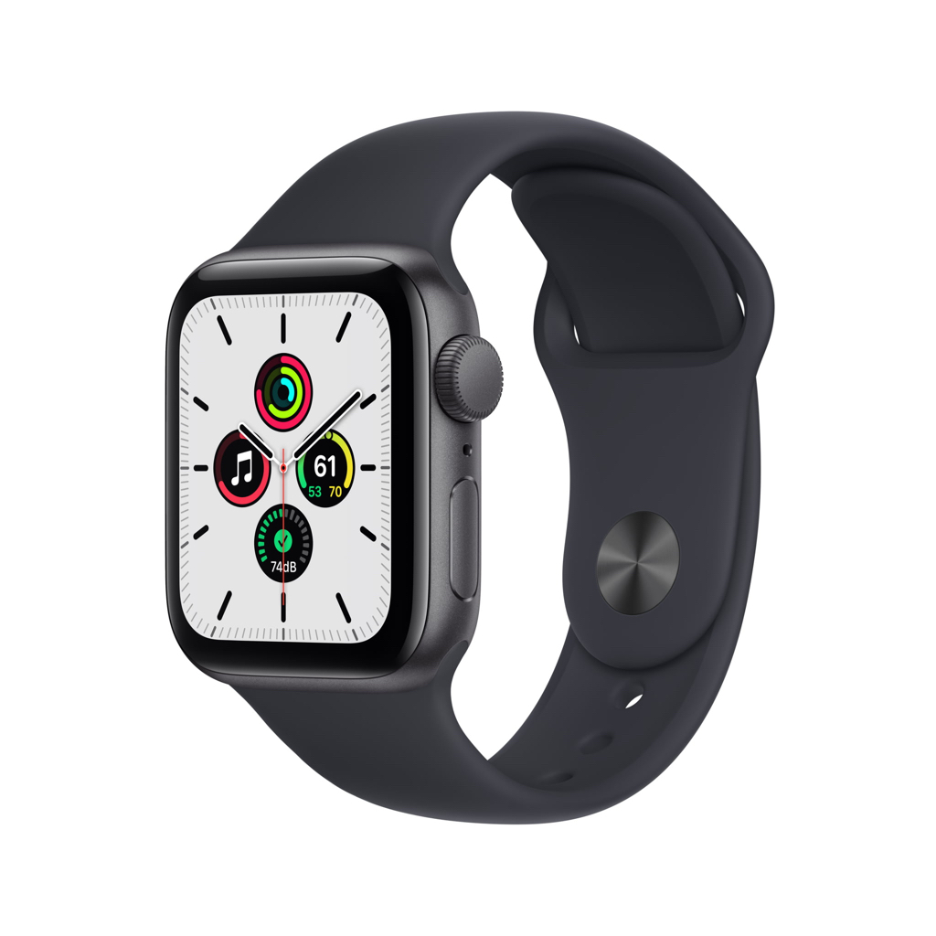 Apple Watch SE (1st Gen) GPS, 40mm Space Gray Aluminum Case with Midnight Sport Band - Regular - Walmart.com - $149