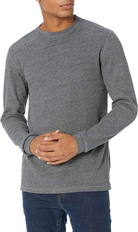 Amazon Essentials Men s Slim Fit Long Sleeve Waffle Shirt $11 80