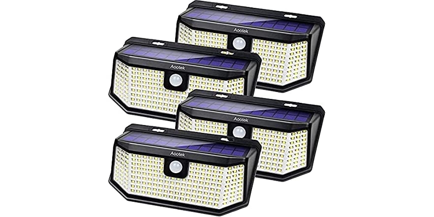 Solar Outdoor Motion Sensor Lights - $32.99 - Free shipping for Prime members - $33