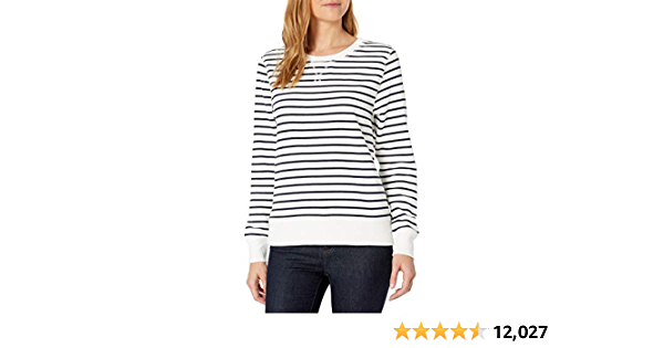 Amazon Essentials Women's French Terry Fleece Crewneck Sweatshirt (Available in Plus Size) - $15.30