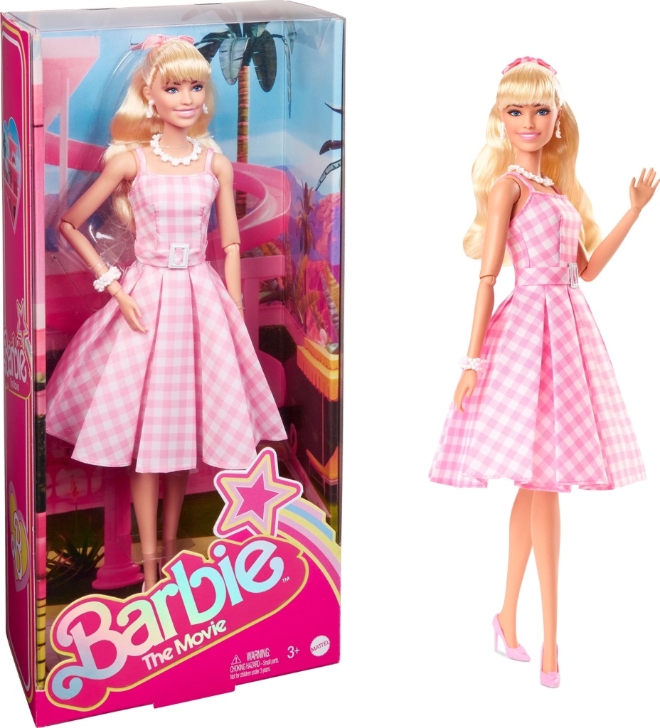 Barbie The Movie Collectible Doll, Margot Robbie as Barbie in Pink Gingham Dress - $24.97