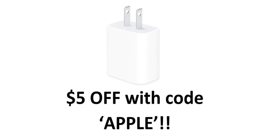 (NEW) Apple 20W USB-C Fast Power Adapter - $12.99 - Free shipping for Prime members - $12.99