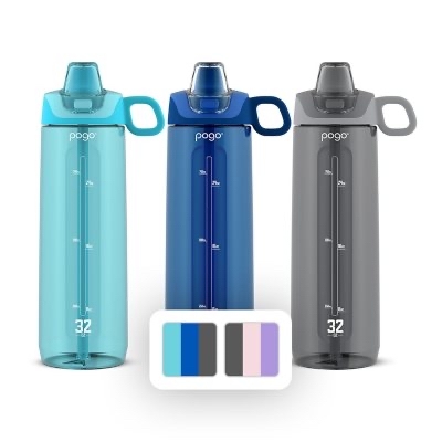 Pogo 32-oz Tritan Water Bottles, Assorted Colors (3 pk.) - $11.98