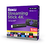 Roku Streaming Stick 4K 2021 Dolby Vision HDR Media Player w/ Voice Remote $25 + Free Store Pickup