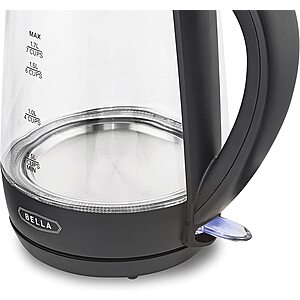BELLA 1.7 Liter Glass Electric Kettle - Coupon Codes, Promo Codes, Daily  Deals, Save Money Today