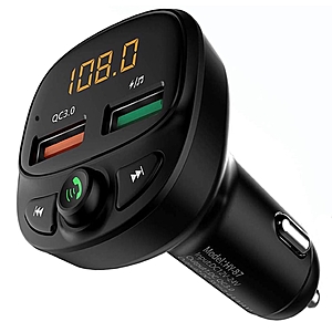 Car audio sales bluetooth fm transmitter