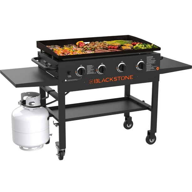 36" Blackstone 4-Burner Flat Top Liquid Propane 60000 BTU Gas Griddle Grill