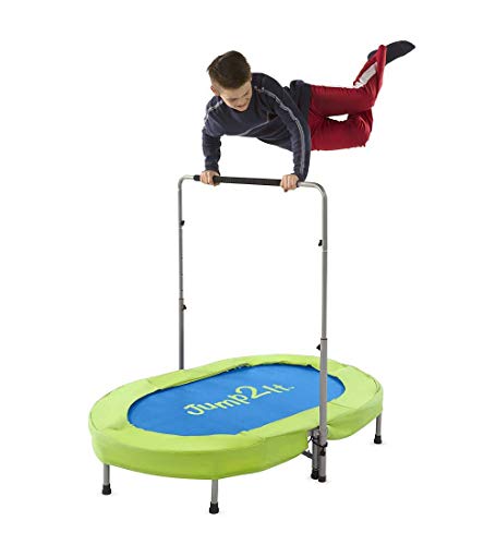HearthSong Jump2It Fold 'n Store Indoor Trampoline (Blue & Green) $54 + Free Shipping