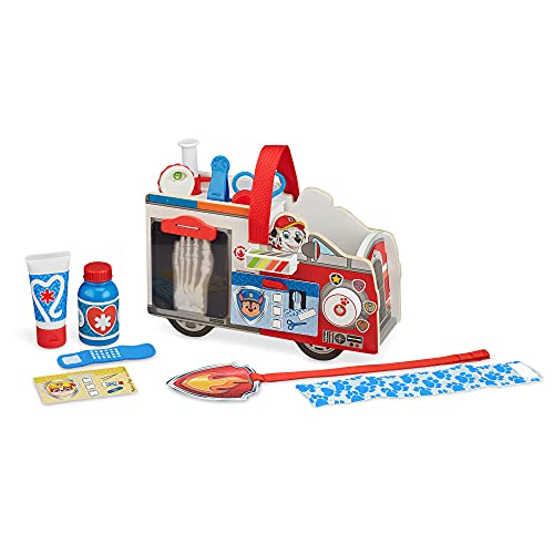 14-Pc Melissa & Doug PAW Patrol Marshall's Wooden Take-Along First Responder Rescue EMT Caddy Kit $13.46 + FS w/ Prime