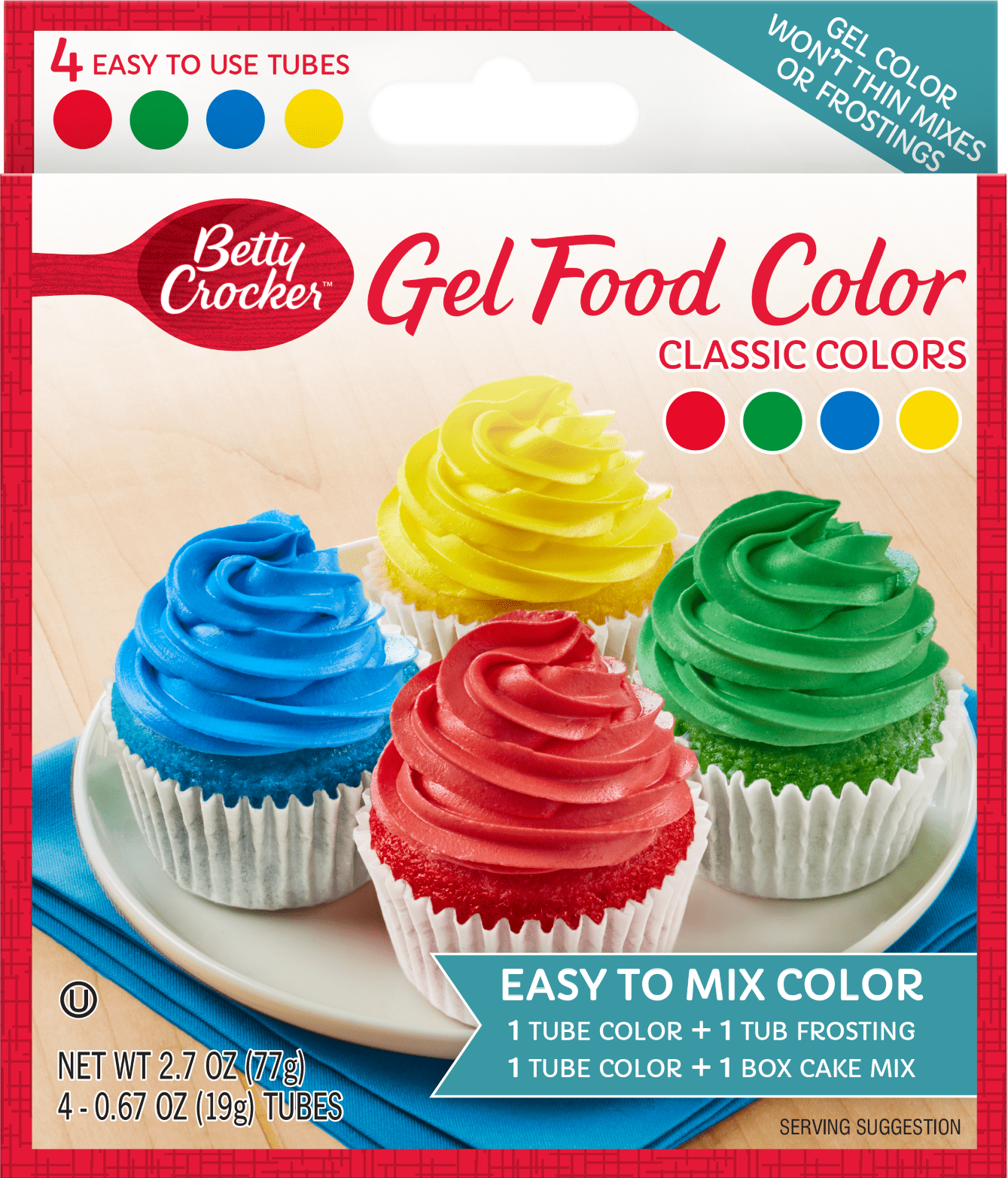 2.7-Oz Betty Crocker Decorating Gel Food Color (Classic Colors) $1.98 + Free Store Pickup
