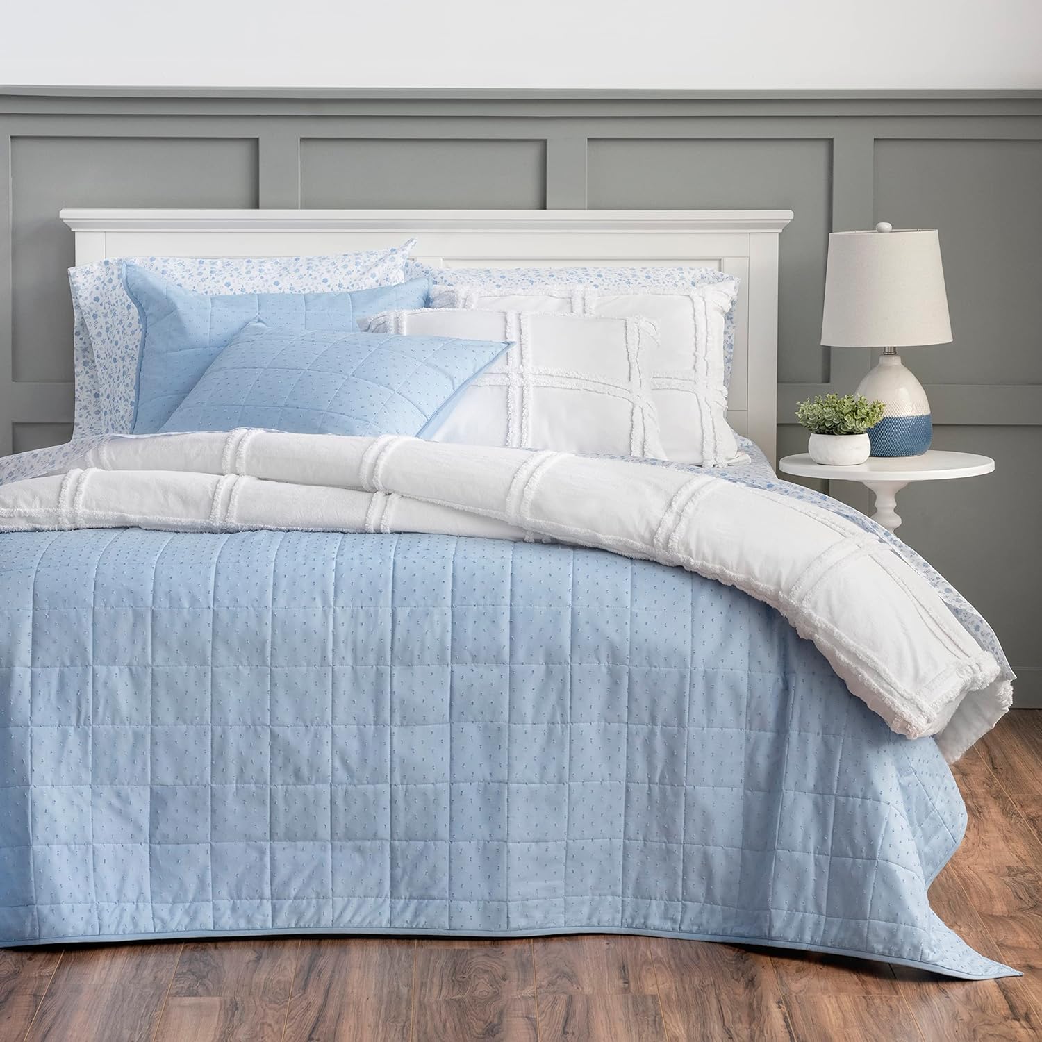 Martha Stewart 3-Piece Cotton Quilt & Shams Set (Various Sizes & Colors): From $18.69 + Free Shipping w/ Prime