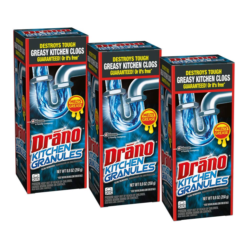 3 Pack 8 8 Oz Drano Kitchen Granules Clog Remover 10 69 W Subscribe 