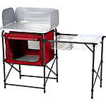 Ozark Trail Deluxe Camp Kitchen w/ Storage & Sink Table $50 + Free Shipping