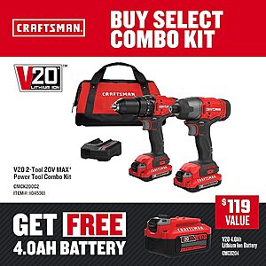 Craftsman combo online kit