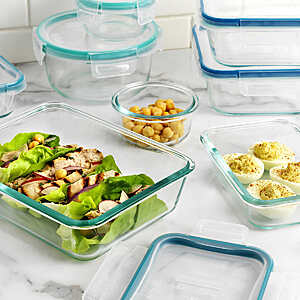 Pyrex Simply Store Meal Prep Glass Food Storage Containers (18