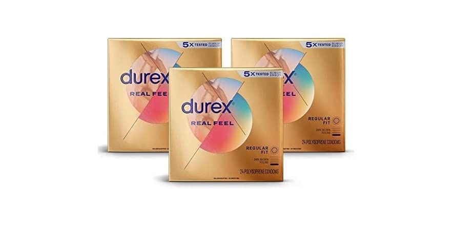 (3PK) Durex Avanti Bare Non-Latex Condom, 24 ct - $25.99 - Free shipping for Prime members - $25.99